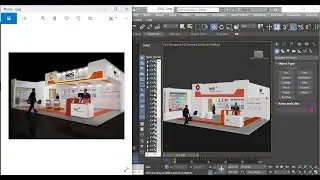 #3DDesigner, stall design for exhibition, Corporate Stall in 3Ds Max tutorial part no.1