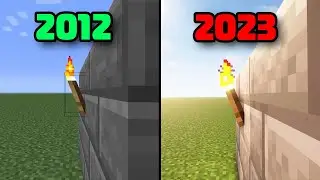 Minecraft version 2012 vs 2023