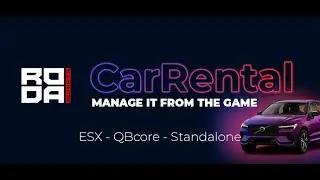 [PAID] | Roda_CarRental | [STANDALONE, ESX, QBCORE]
