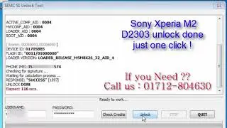 sony xperia M2 D2303 unlock done just one click