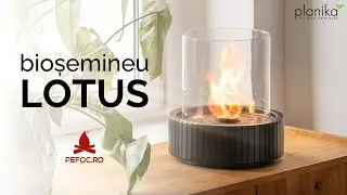 Semineu portabil pe bioetanol LOTUS 🔥 Pentru masa interior sau exterior