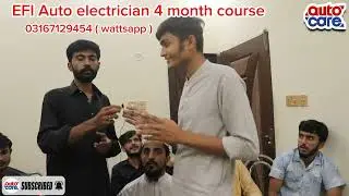 EFI Auto electrician 4 month course live Question ?| Auto Care