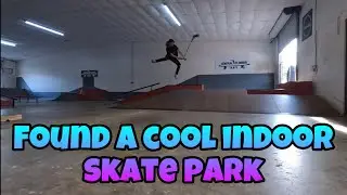 Found a cool indoor skate park!!