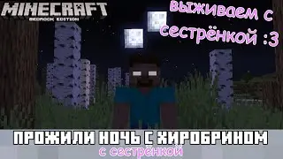 ПРОЖИЛИ НОЧЬ С ХИРОБРИНОМ | Выживаем с сестрёнкой :3