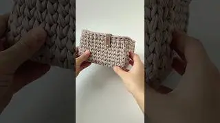 Корзина из трикотажной пряжи 