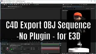 Tutorial: Cinema 4D and  Blender OBJ Sequence Export for Element 3D