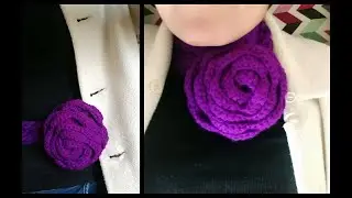DIY: Accesorio invernal Bufanda/Cinto #detallefemenino #moda #crochet #rosas #accesorios #tutorial