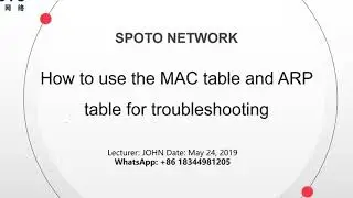 How to use the MAC Table and ARP  Table for Troubleshooting-SPOTO