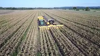 First flight with Drone over Harvest 2018