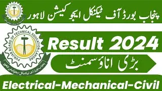 PBTE RESULT 2024 | DAE (Electrical -Mechanical-civil)