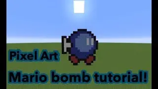 Minecraft: Mario bomb pixel art tutorial!