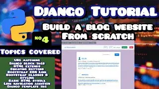 Django Blog Website Tutorial | Templates, Bootstrap & URL Navigation