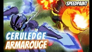 Armarouge and Ceruledge Speedpaint!!!