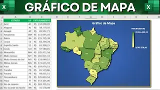 Como Fazer Gráfico de Mapa no Excel | Grafico Moderno e Bonito para Relatórios e Dashboards