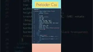 Preloader css animation in simple steps | Css loading animation 
