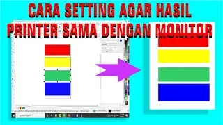 Cara Mengatasi Warna Hasil Print di coreldraw Tidak Sama Dengan Tampilan Monitor / Corel Draw