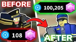 NEWEST FASTEST SOLO GEM GRIND STRATEGY - Tower Defense Simulator (ROBLOX)