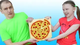 Lisa and Misha Pizza challenge for Dad