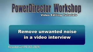 Remove unwanted background noise in a video interview