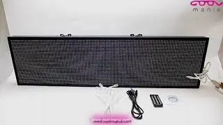 Large screen LED display - Full color 100 cm x 27 cm (www.cool-mania.com)