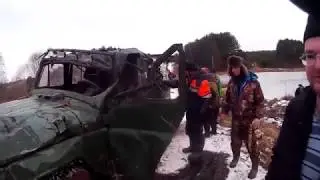 УТОПИЛИ УАЗ ЗАВЕЛИ И УЕХАЛИ!!!