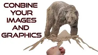 Using photos and graphics to create Unique art,  How to Photoshop & Lightburn laser software design