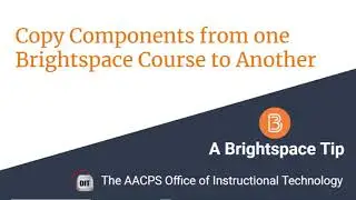 Copy Course Components