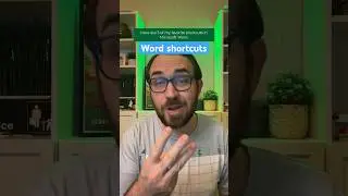 Word shortcuts to make your life a bit easier #word #microsoft #workhacks