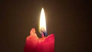 A Real Red Candle Burning 🕯️ Peaceful Ambience | 10 Hours