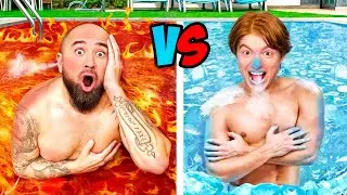 ГОРЯЧИЙ vs ХОЛОДНЫЙ БАССЕЙН ЧЕЛЛЕНДЖ !