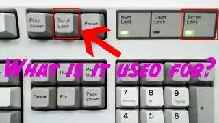 What is the scroll lock button used for?