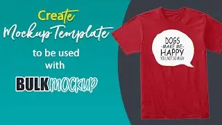 How to create mockup template to use with Bulk Mockup | Hoodie Mockup Template |