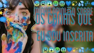 MINHA OPINIÃO SOBRE OS CANAIS QUE EU sou INSCRITA NUNCA VISTO NO YT