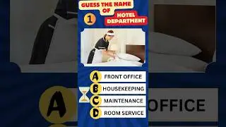Guess the name of HOTEL DEPARTMENT related to pictures I 
