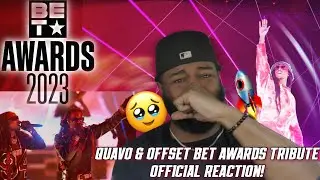 MIGOS REUNITED FOR TAKEOFF | QUAVO & OFFSET LIVE 2023 BET AWARDS REACTION *EMOTIONAL!* | ECN.