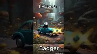 I have a badger stuck in my car! #Shorts #song #music #parody Thompson Twins Stay With me  #dance