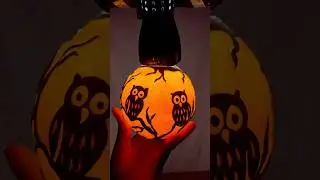 🦉 #candles #art #wax #satisfying #halloween #spookydecor #homedecor