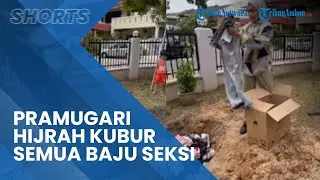 Viral Video Pramugari Hijrah Kubur Semua Baju Seksi di Samping Rumah, Alasannya Buat Haru