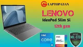 Lenovo Ideapad Slim 5i. Intel core i5 12th gen Laptop Full details Review. i5-1235U. #LAPTOP GYAN#