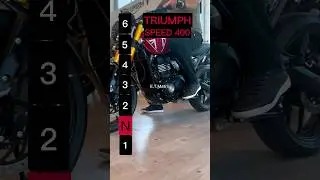 Maximum speed for each gear on a Triumph Speed 400