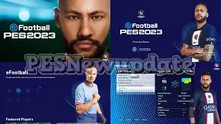 PES 2021 Menu Blue Edition 2022-2023 by PESNewupdate
