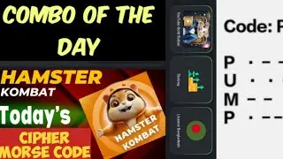 Daily Combo and Morse code | Hamster kombat earning project | Online earning Website | Telegram bot