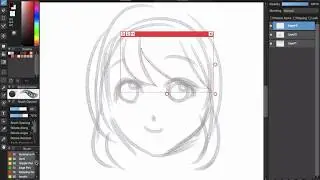 [Medibang Paint Pro desktop version how to] Use Mouse draw Manga with Curve Snap