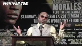 Floyd Mayweather Jr. vs Victor Ortiz POST FIGHT PRESS CONFERENCE @ FightFan.com