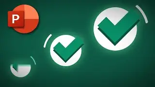 PowerPoint Motion Graphics Tutorial and Free Template 🔥 Checkmark Icon Animation
