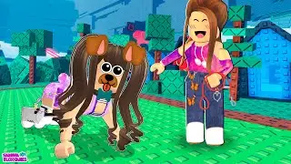 I TOOK MY DOG SARINHA FOR A WALK🐶ROBLOX