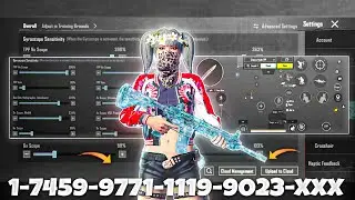 NEW UPDATE 3.9🔥BEST SENSITIVITY CODE + CONTROL SETTINGS BGMI/PUBG MOBILE
