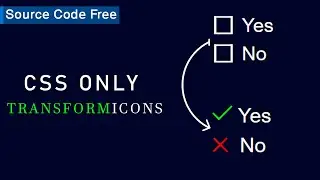 CSS Creative Radio Buttons | Transform icons Using HTML And CSS