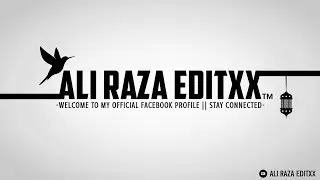 Simplistic FB Cover made with Just Pixalleb || Ali Raza Editxx