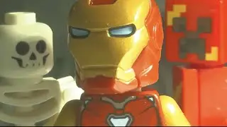 Iron Man vs Skeleton Fight Scene But in LEGO
